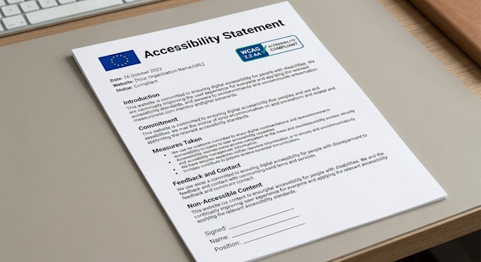 write your accessibility statement and eaa compliance documentation