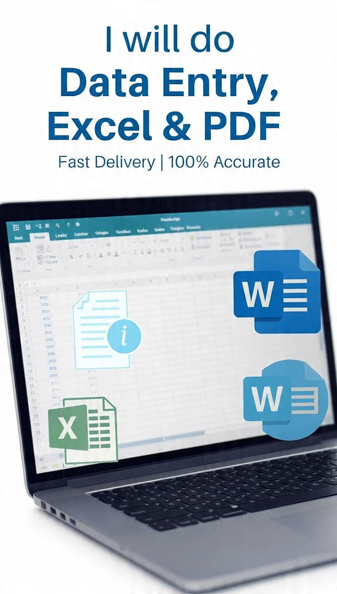fast and accurate data entry in excel, word, PDF