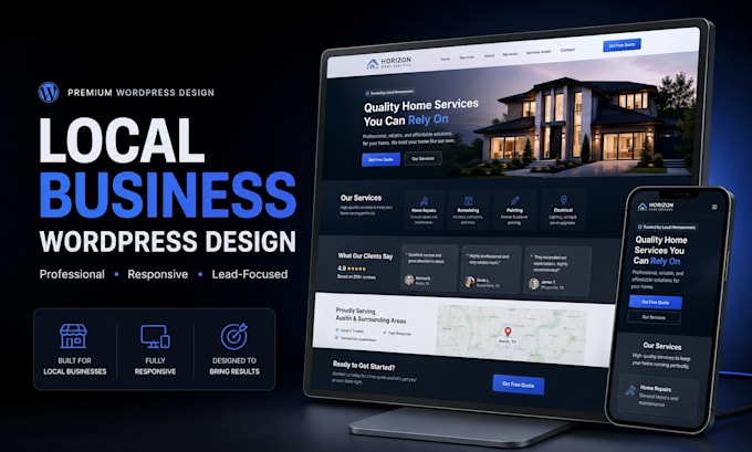 build a wordpress website for your local business