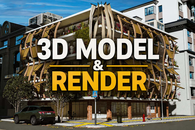 create architectural 3d models and realistic renders