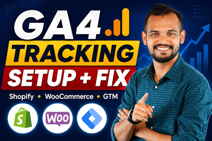 setup or fix ga4 ecommerce tracking for shopify and woocommerce