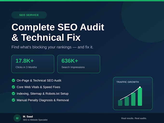 do a complete SEO audit and technical fix for your website