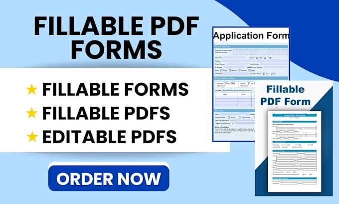 create fillable PDF forms and editable forms