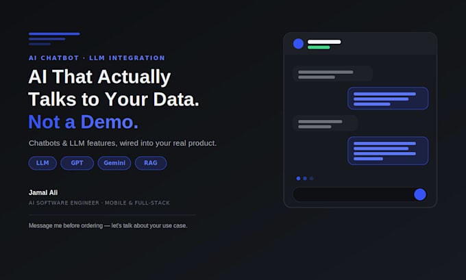 integrate ai chatbot and llm features into your app or website