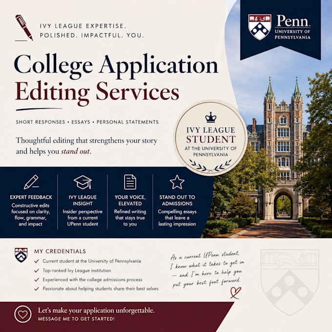 proofread your college application essays and personal statement