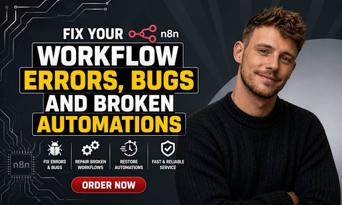 fix your n8n workflow errors, bugs and broken automations fast