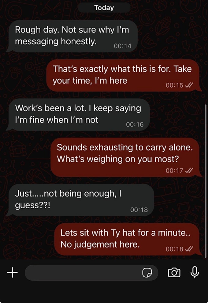 talk real and offer steady support