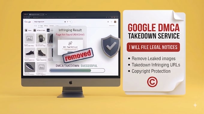 file google dmca takedown to remove copyright content and images