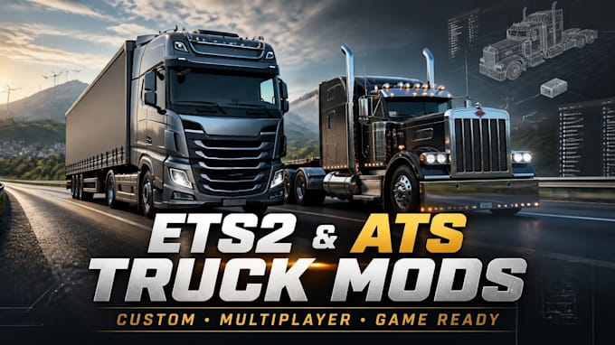 create ets2 ats multiplayer compatible truck mods