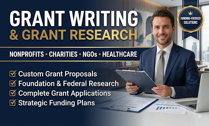 write grant proposals for charities, churches, ngos and community organizations