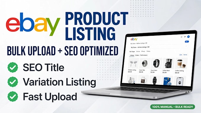 do ebay product listing and ebay seo