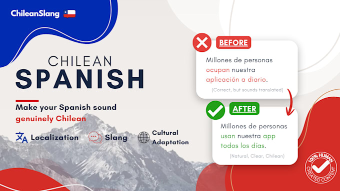 localize your content into natural chilean spanish