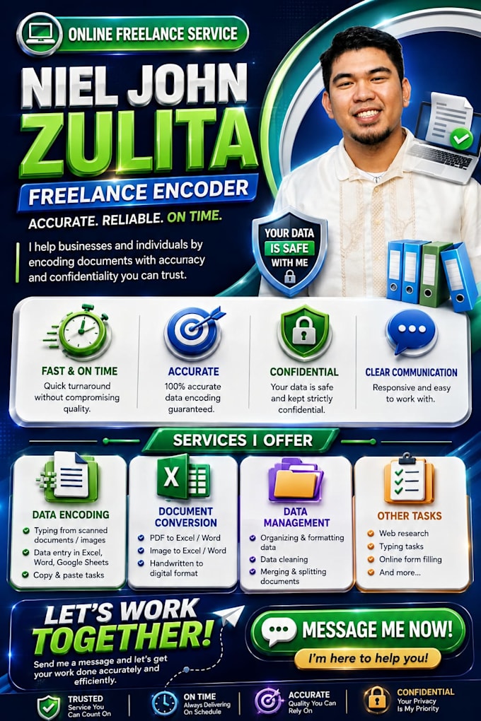 provide accurate data entry and encoding services