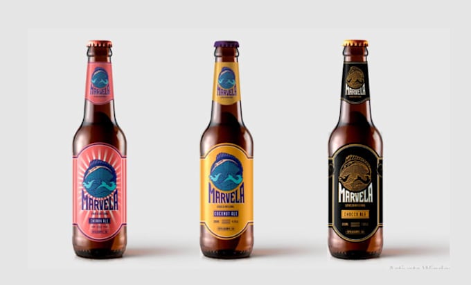 design luxury bottle label wine label beer label and jar label packaging design