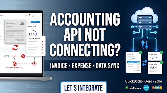 integrate invoice API, accounting API, xero, quickbooks and zoho books