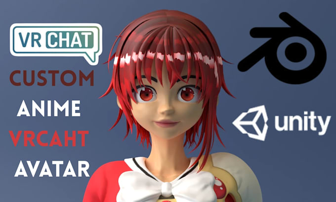 do custom anime vrchat avatars and 3d vtuber models