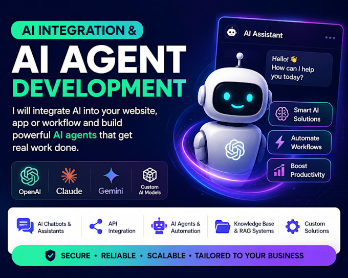 integrate ai into your website, app, CRM or business workflow