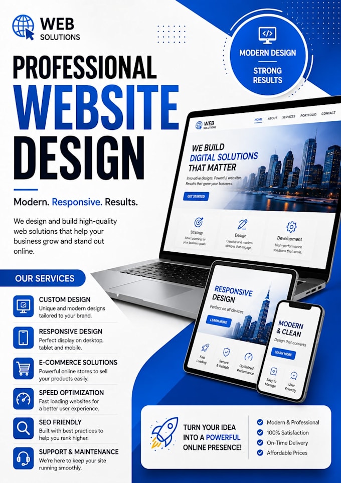 design and develop a professional