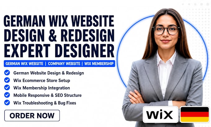 design redesign german wix website deutsch website german wix ecommerce website
