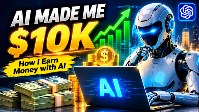 design high CTR faceless youtube thumbnails for business