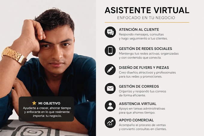 asistente virtual para atención al cliente y gestión redes