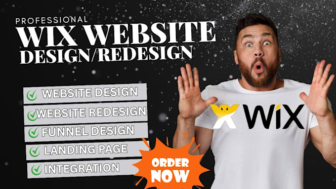 redesign your old wix website and make it look modern