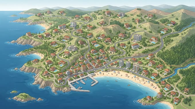 create vacation rental map, property map, airbnb map and location guide