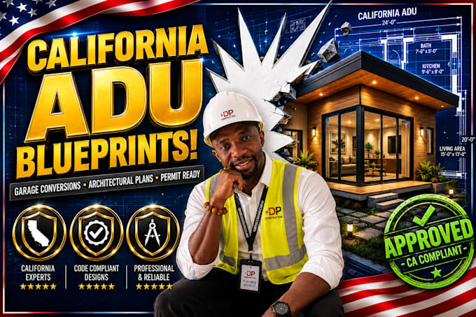 design california permit ready adu blueprints and garage conversion plans