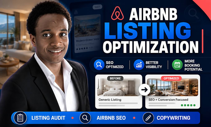 write seo ranking airbnb listing description, listing setup listing optimisation