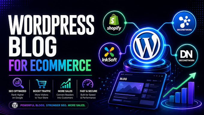 create wordpress blog for shopify inksoft deconetwork SEO store visibility