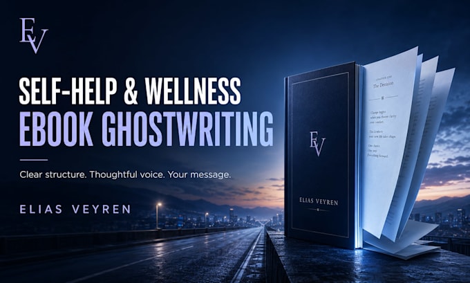 ghostwrite your self help or wellness ebook