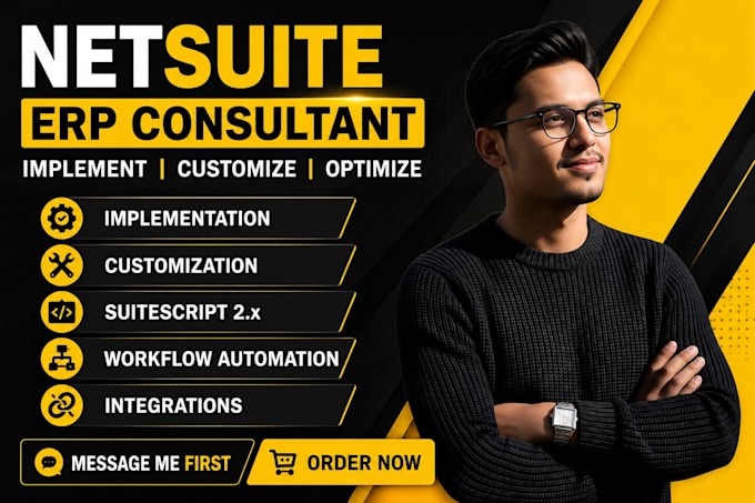 be your netsuite erp consultant for implementation, customization and support