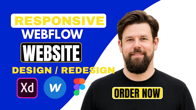 design, redesign, or develop a modern responsive webflow website for business