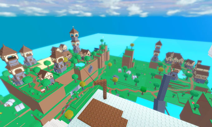 build custom low poly map, studded map with terrain, landscape for roblox game
