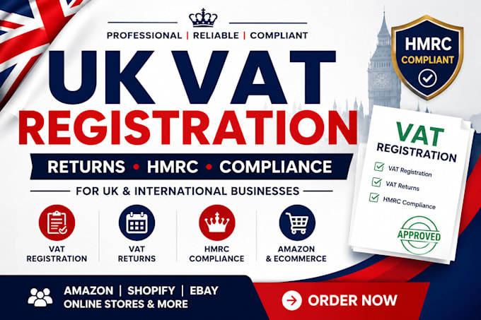 handle UK vat registration, returns and hmrc compliance