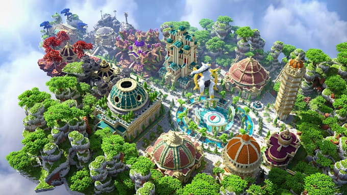 build a professional minecraft server spawn, lobby, hub or custom map