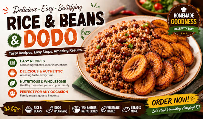 prepare delicious beans and dodo for you