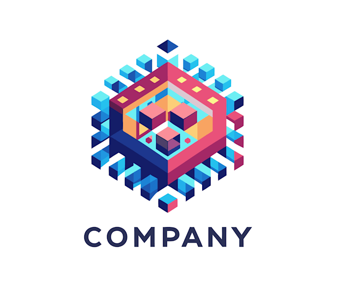 create a modern tech logo design for your business