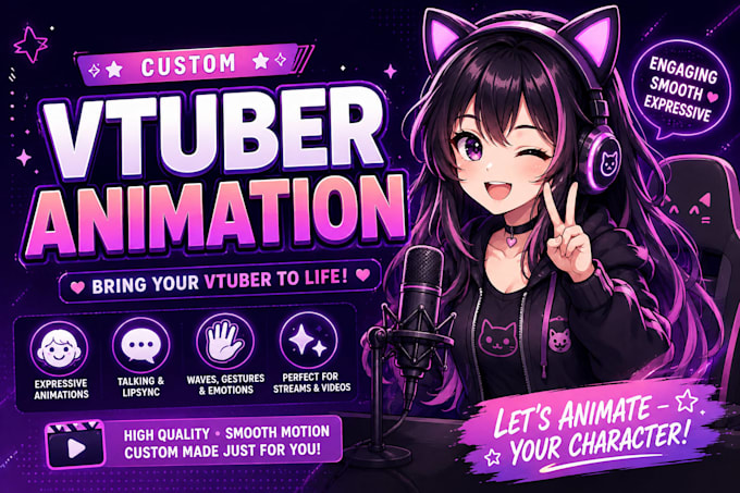 live 2d vtuber models, vtuber rigging vtuber commissions outfit and accessories