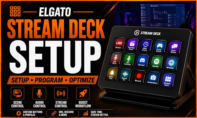setup and program your elgato stream deck for professional streaming