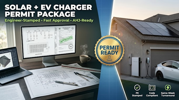 design your solar battery and ev charger permit package