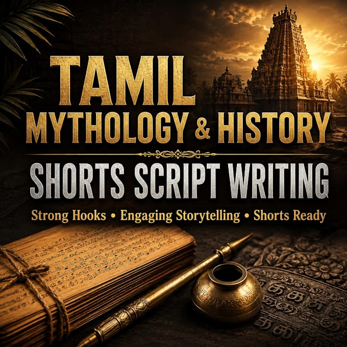write engaging tamil mythology and history shorts scripts