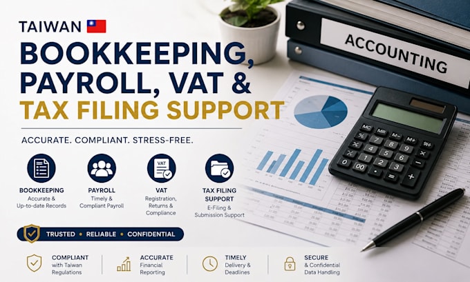 do taiwan bookkeeping, payroll, vat and tax filing support