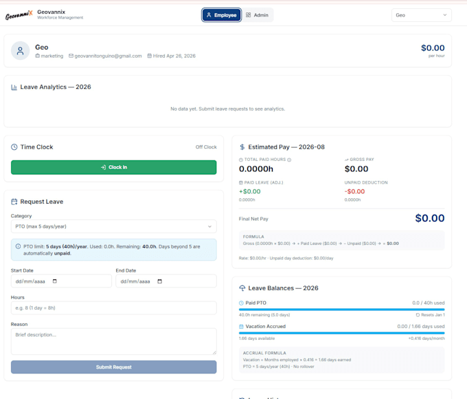 build a workforce management system for your team