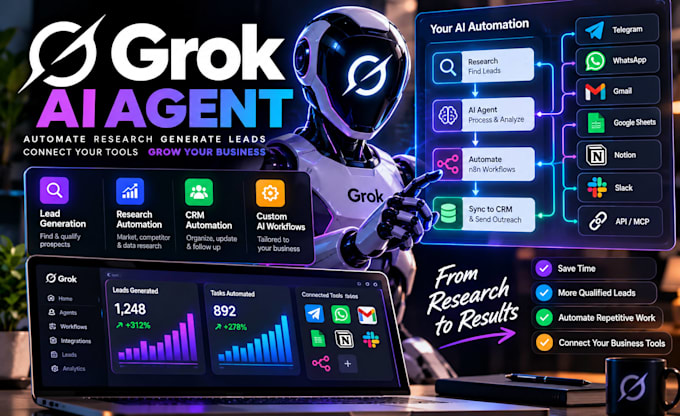 setup grok bot grok ai agent xai n8n automation CRM research telegram bot