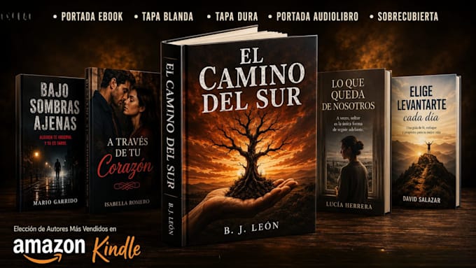 diseño de portada de libro profesional para amazon KDP