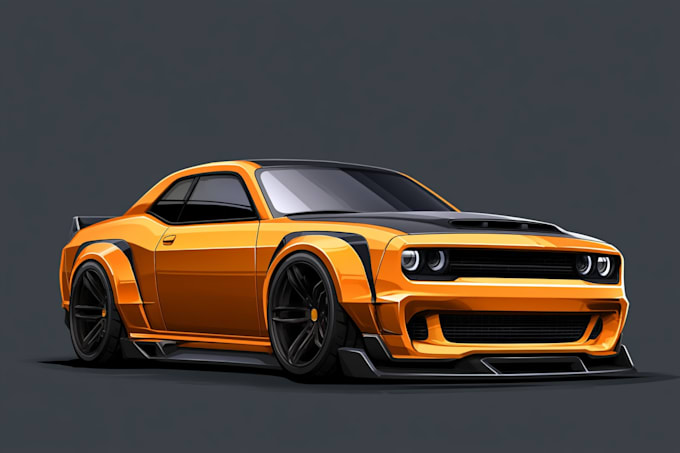make amazing car vector illustration