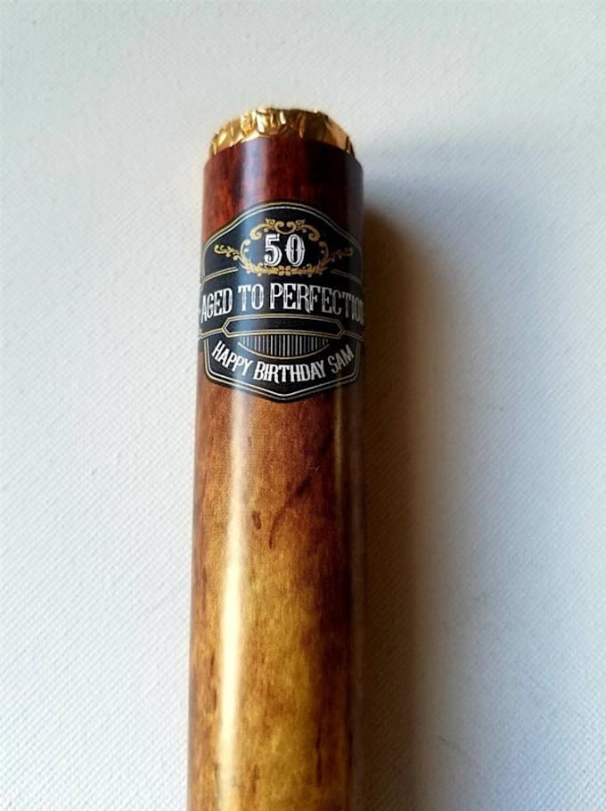 design premium cigar label, logo, band and cigar box packaging
