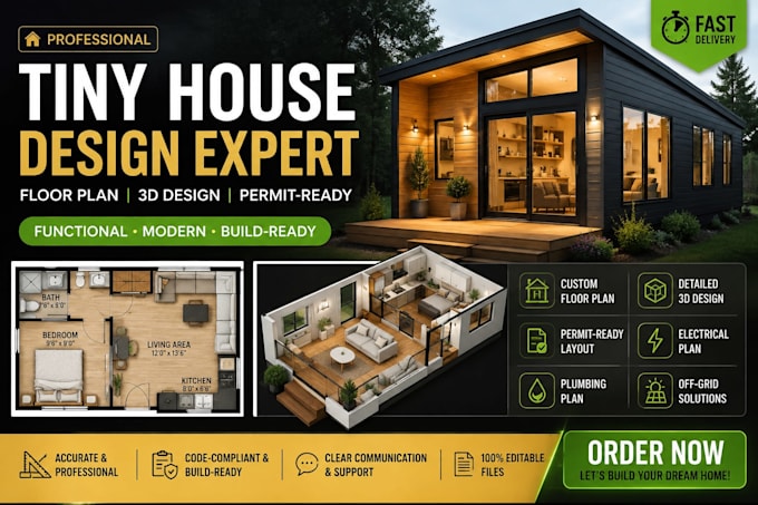 design a tiny house floor plan 3d house design and permit layout