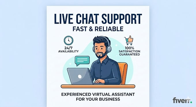 be your professional live chat support and virutal assistant